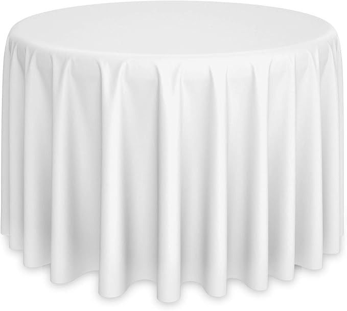 Lann's Linens - 108" Round Premium Tablecloth for Wedding/Banquet/Restaurant - Polyester Fabric T... | Amazon (US)