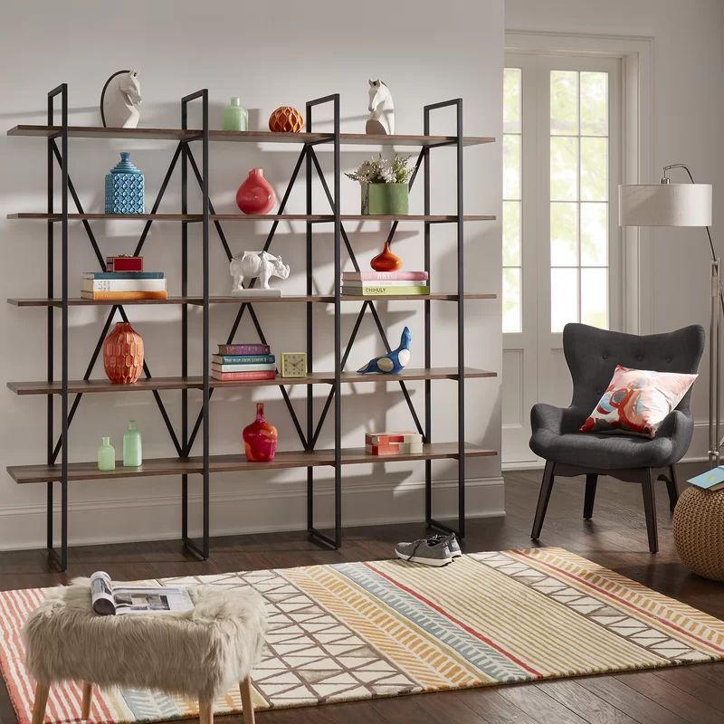 Madina Library Bookcase | Wayfair Professional