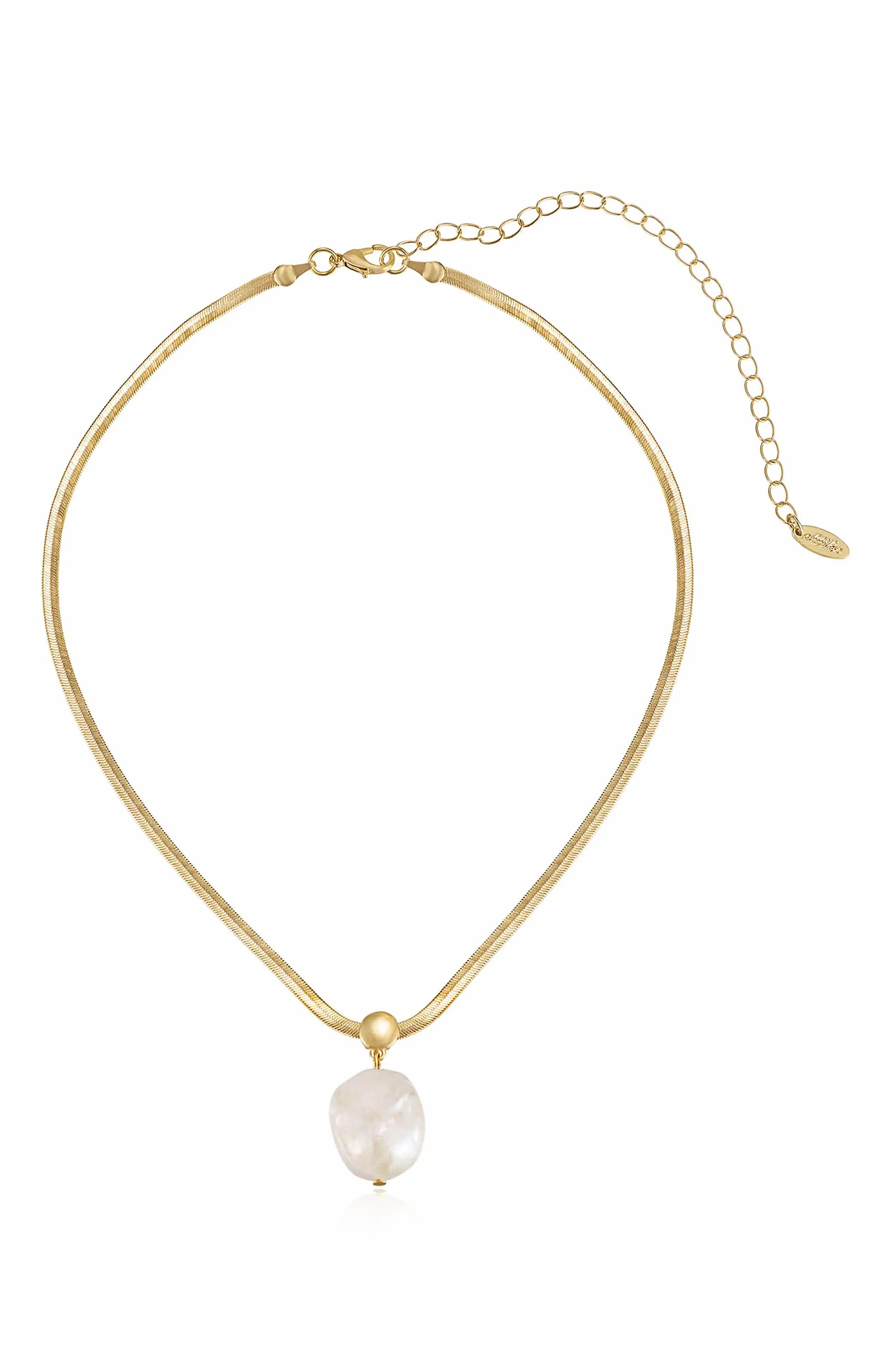 Ettika Cultured Baroque Pearl Pendant Necklace (Women) | Nordstrom | Nordstrom