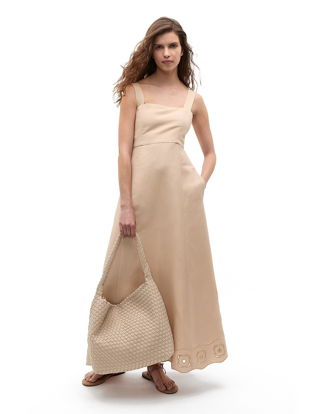 RETRO EMBROIDERED MIDI DRESS | David Jones (Australia & New Zealand)