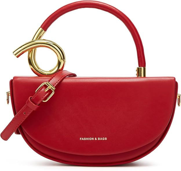 Unique Trendy Solid Color Cross Body Bag Small Exquisite Shoulder Bags Commuter Travel Handbag fo... | Amazon (US)