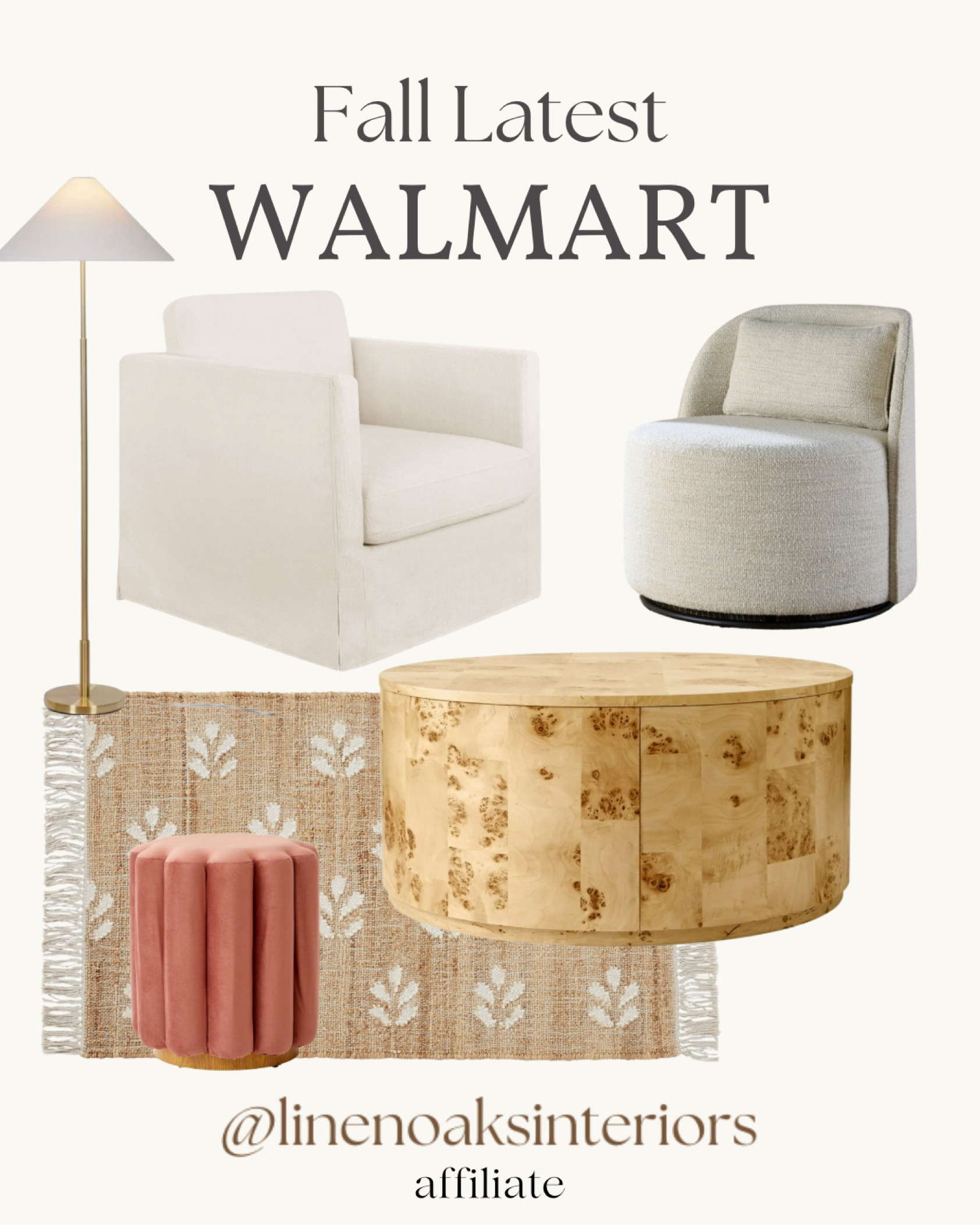 Walmart latest!! Slipcover chairs- chairs- coffee table - rug- lamps ottoman decor furniture 

#LTKHome #LTKStyleTip #LTKFindsUnder50