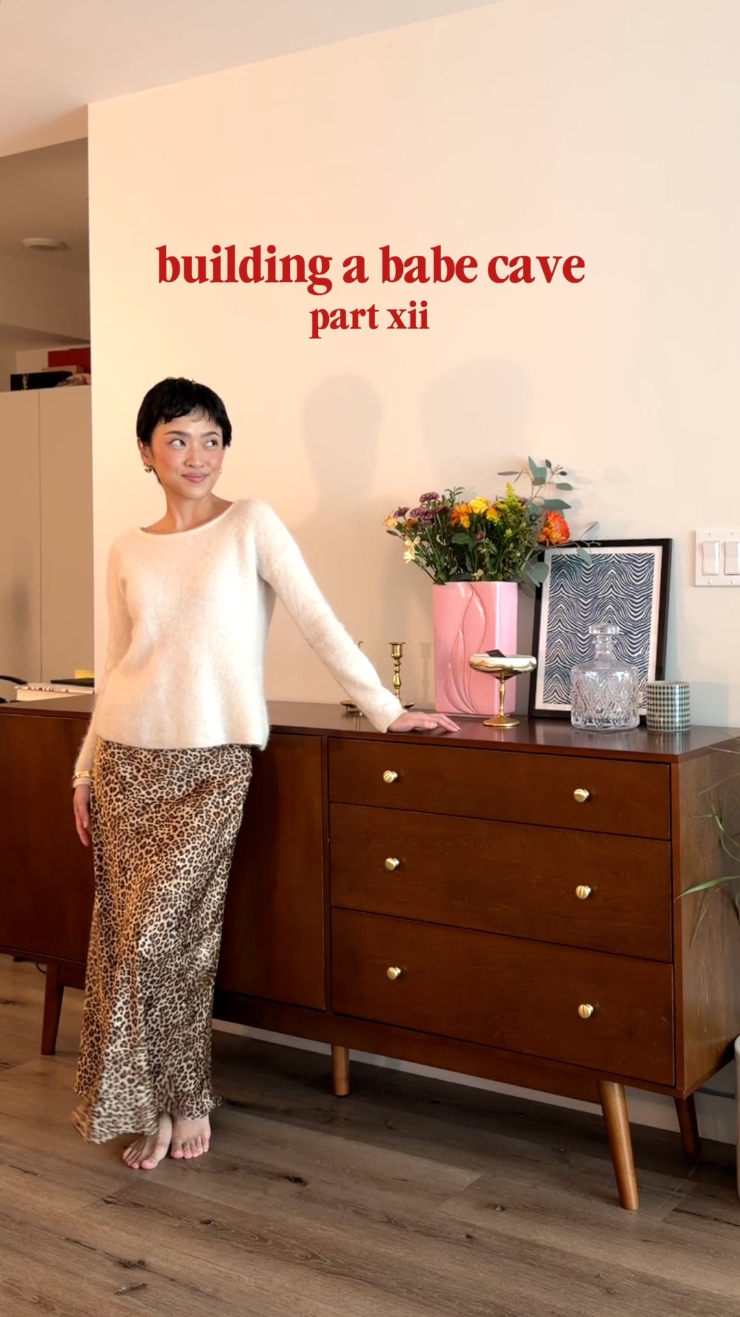 building a babe cave part 12! adding a sideboard for more storage 

babe cave, apartment living, home decor, midcentury modern furniture, furniture 

#LTKvlog #LTKHome