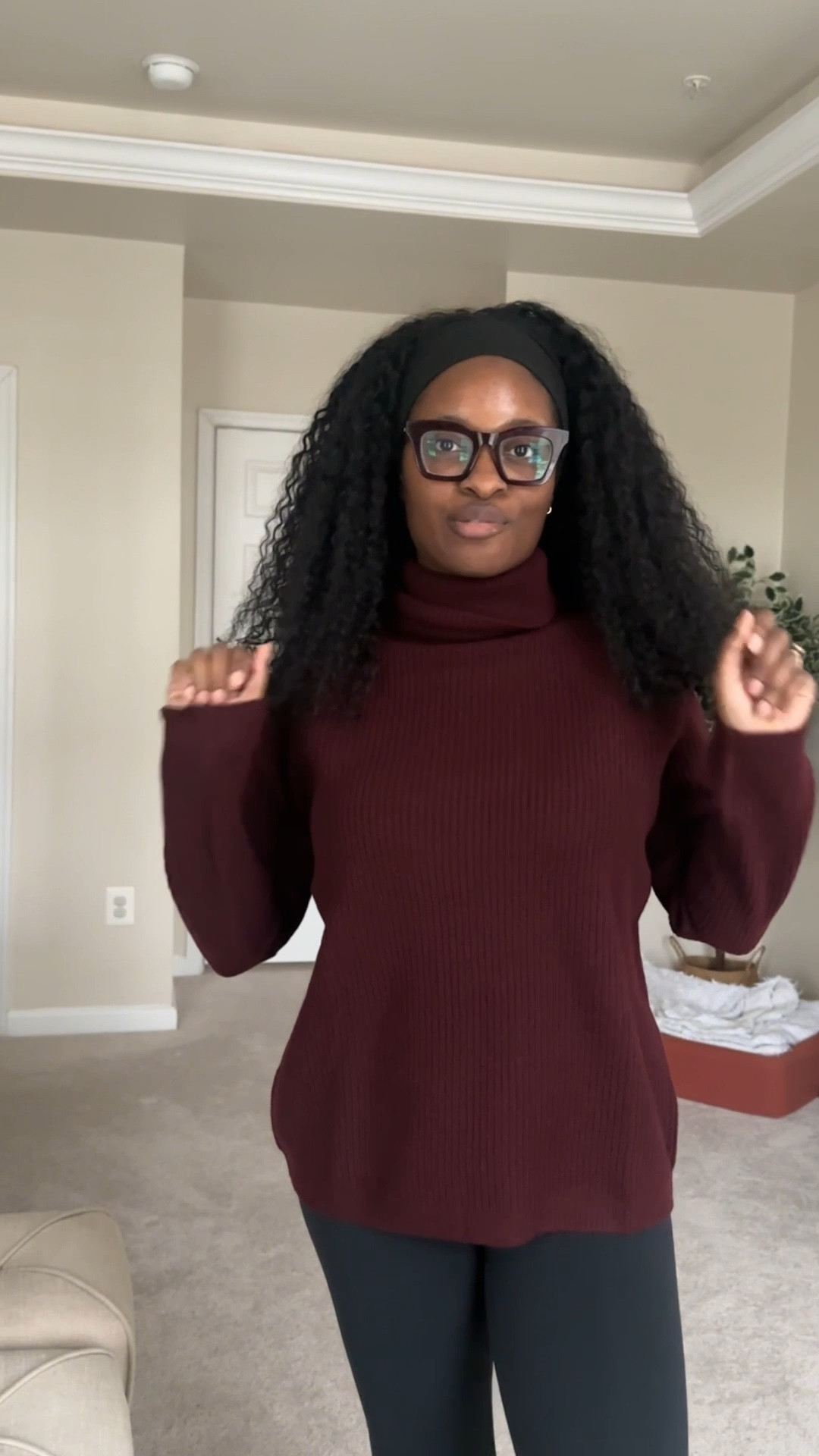 Quince sweater try on! Their Mongolian cashmere feels sooo good. I am loving this cropped cable knit sweater!  

#LTKootd #LTKgrwm