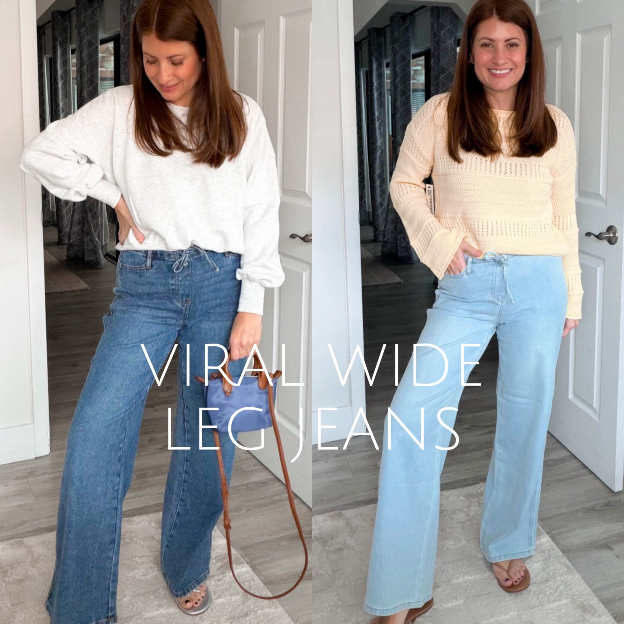 Scroll to shop✨Last year I grabbed these $16 wide leg jeans on a whim and they instantly became our favorite l, the kind you throw on thinking “just for errands” and end up wearing all day because they feel like pajamas. 🤍 Well guess what… they’re BACK in stock and somehow the fit is even better this year. Softer, drapier, and that perfect relaxed wide leg that makes you look put together with zero effort.

If you missed them last time, this is your sign. They will not stay in stock long at this price.

I sized down to an XS! 

Make sure you’re following @styledinasnap_ so you never miss these restocks and affordable favorites.

Run, don’t walk on these, your comfy-cute spring uniform is waiting. ✨

#affordablefashion #walmartstyle

#LTKstorytime #LTKOver40