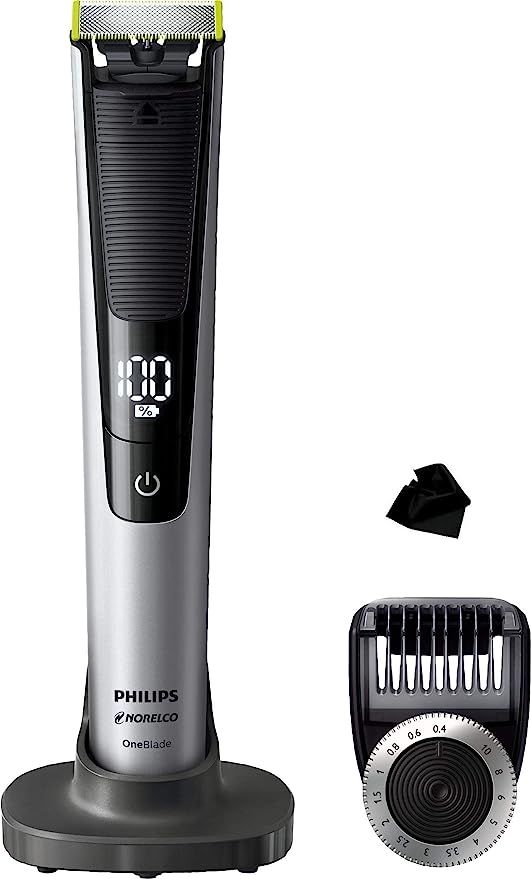Philips Norelco - OneBlade Pro Wet/Dry Electric Shaver and Trimmer, Charging stand, 14-length com... | Amazon (US)