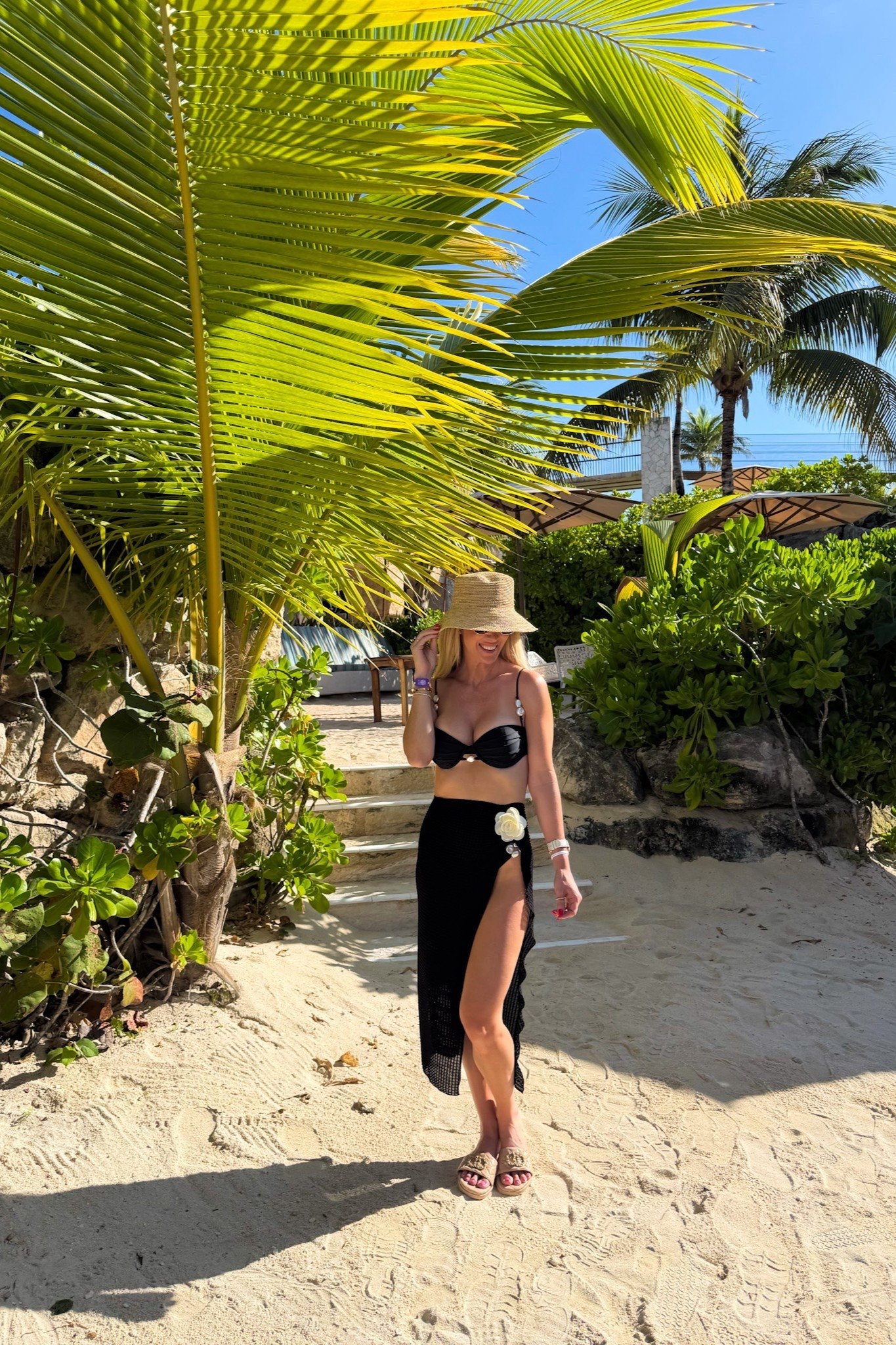 today's look!

swim, swimsuit, black swimsuit, cover up, pool day, beach day, sun hat, resort wear, resort style, style guide, vacation outfit, sandals

#LTKdayinmylife #LTKSwim #LTKootd