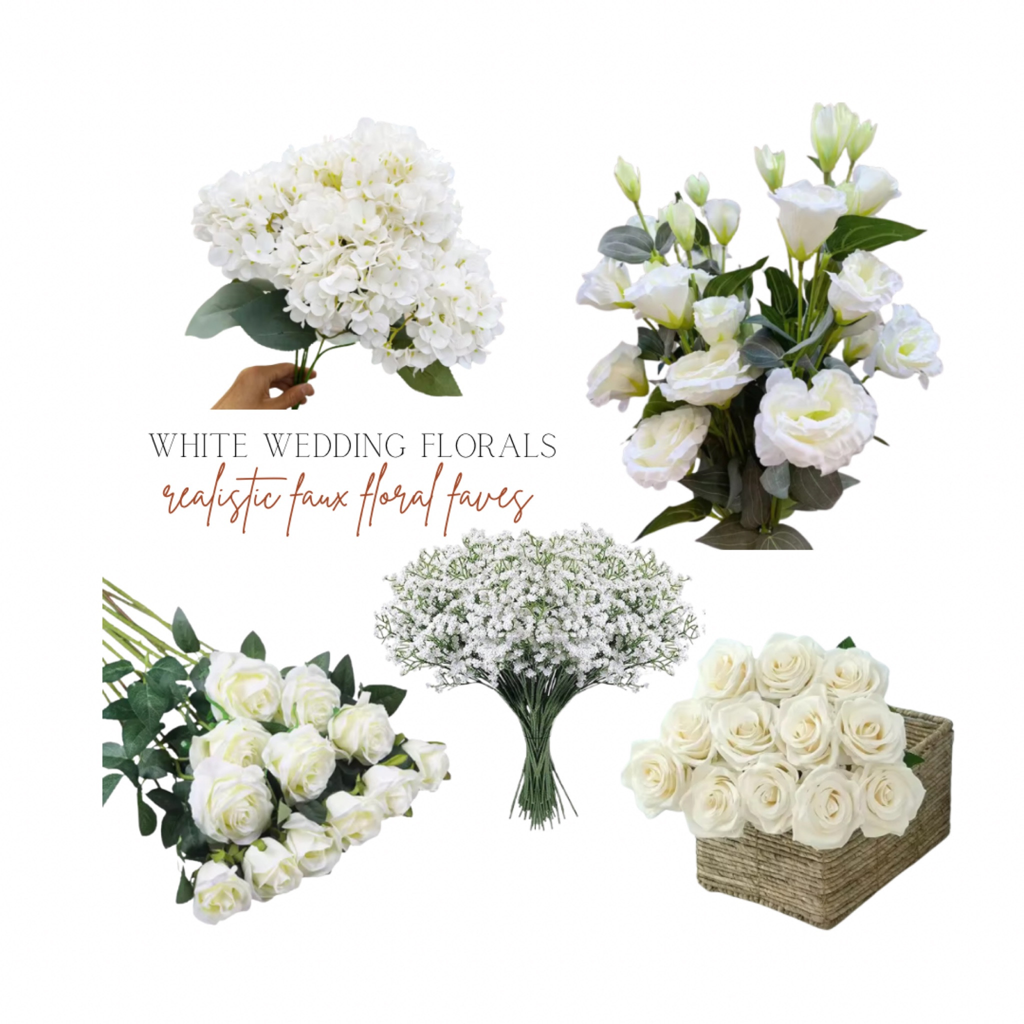 some of my fave realistic faux florals that will be used in our wedding arrangements ! 🤍 

#LTKParties #LTKFindsUnder50 #LTKWedding