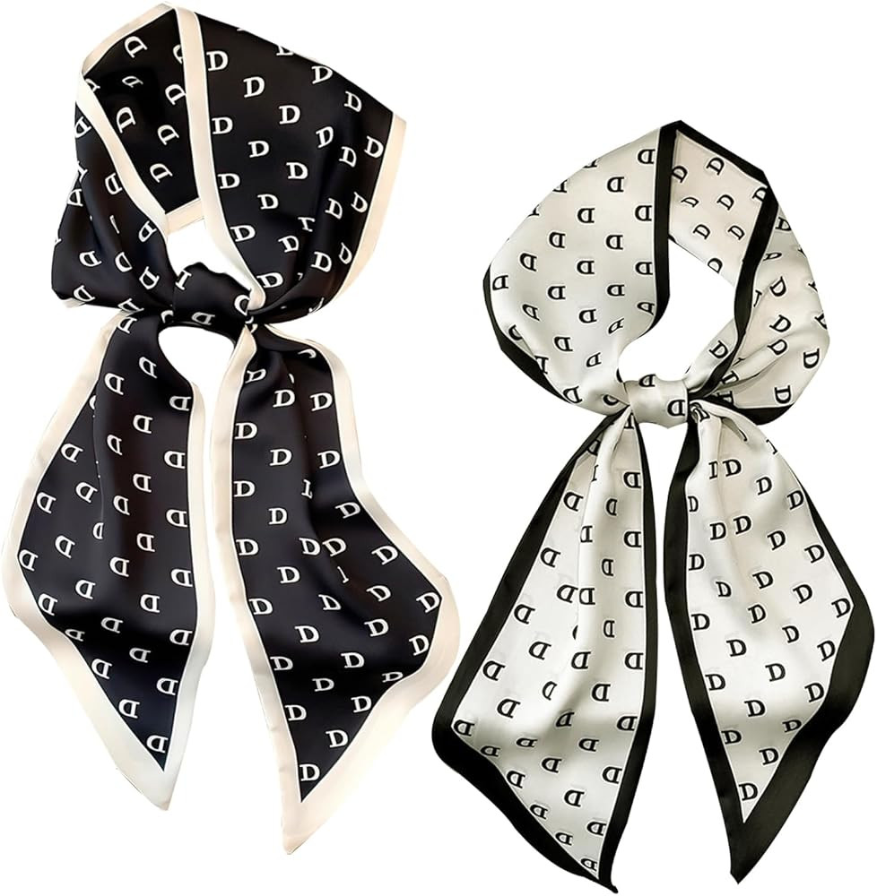 vimate Hair Scarf for Women Fashion Satin Silky Feeling Neck Scarf Bag Purse Scarf for Handbag Ha... | Amazon (US)