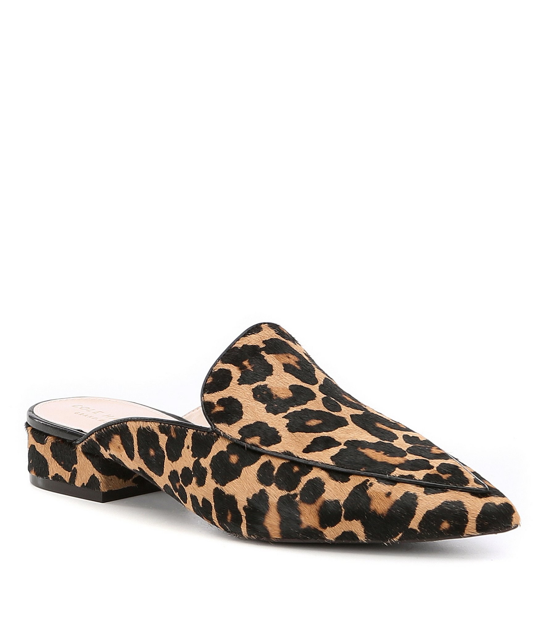 Cole Haan Piper Leopard Print Calf Hair Loafer Mules | Dillard's | Dillard's