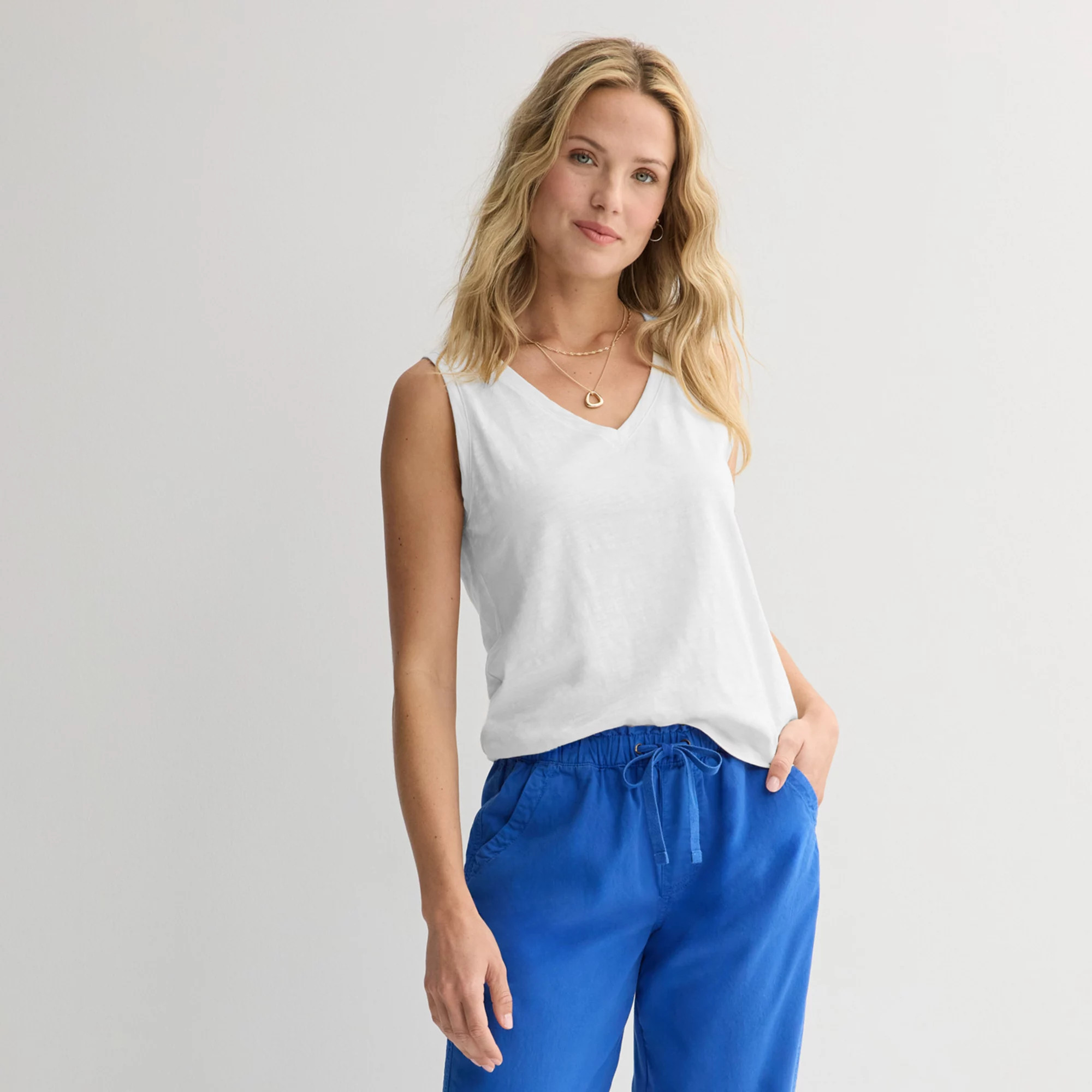 Women's Sonoma Goods For Life® Everyday V-Neck Tank Top | Kohl's