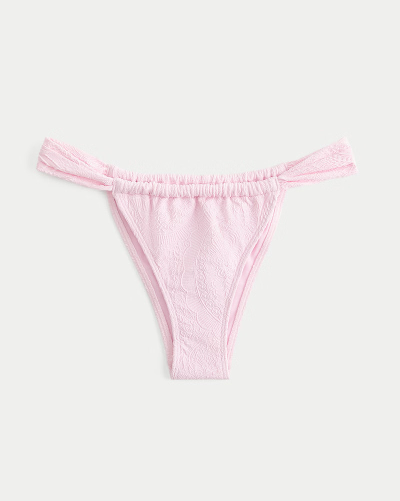 Women's Jacquard Wide-Strap Cheekiest Bikini Bottom from Hollister | Hollister (US)