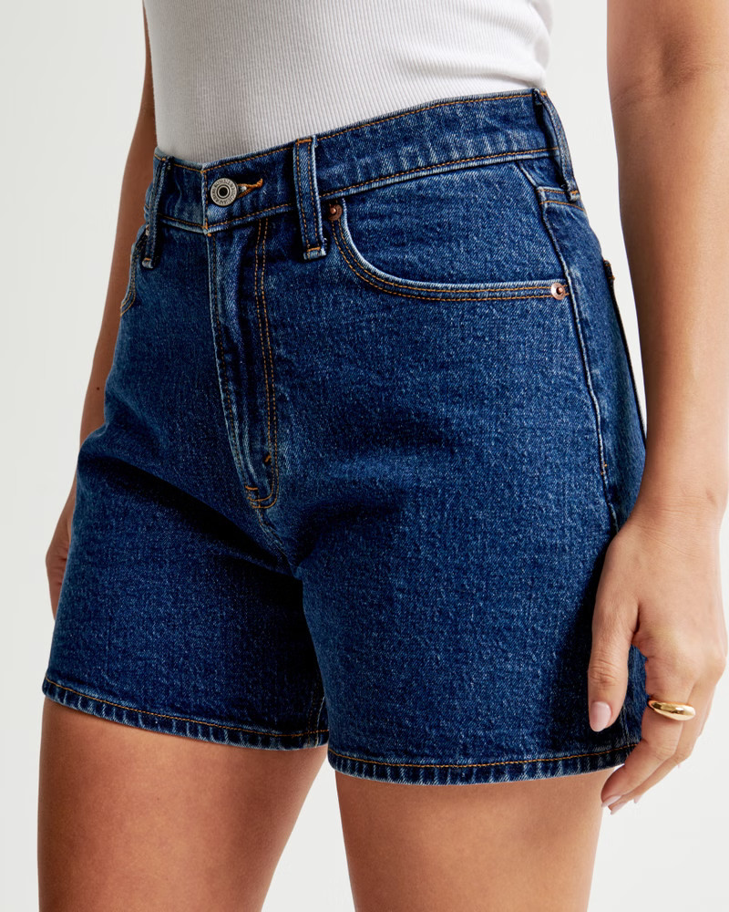 Women's Curve Love High Rise Dad Short | Women's Bottoms | Abercrombie.com | Abercrombie & Fitch (US)