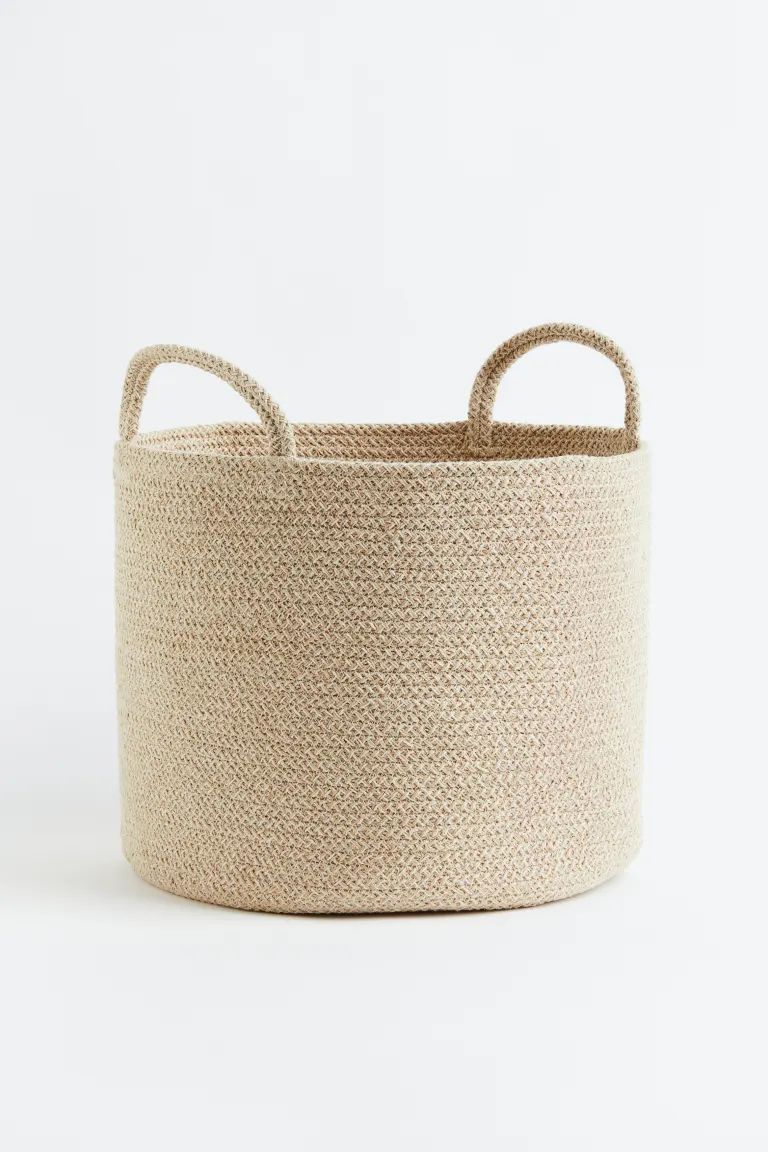 Cotton Storage Basket - Light beige - Home All | H&M US | H&M (US + CA)