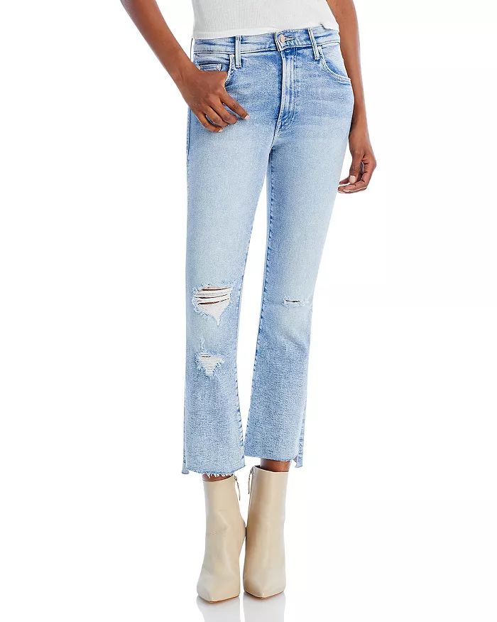 The Insider High Rise Crop Step Fray Bootcut Jeans | Bloomingdale's (US)