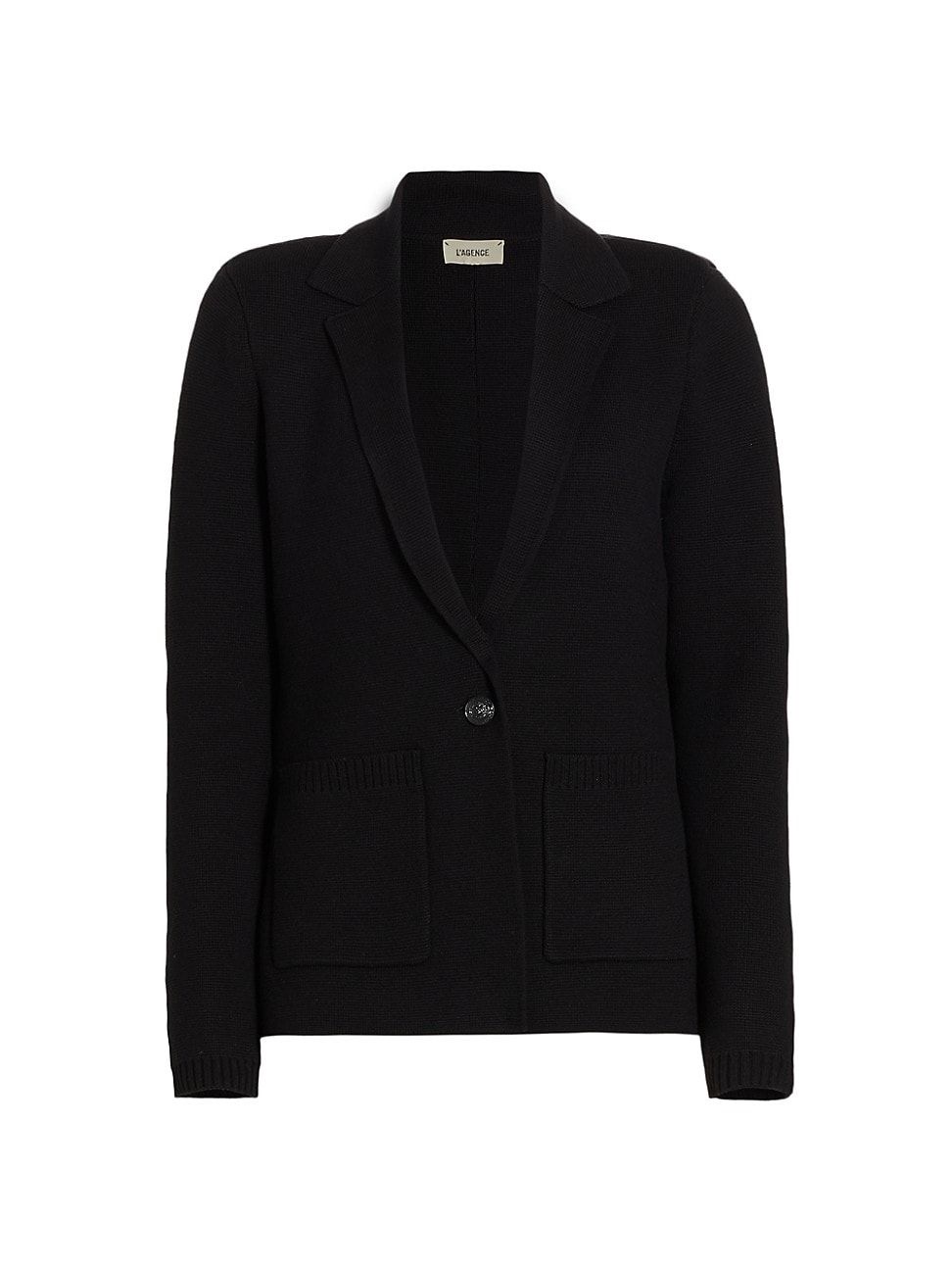 Women's Lacey Knit Blazer - Black - Size Medium | Saks Fifth Avenue