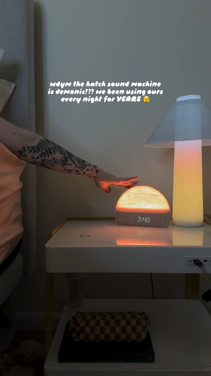 are y’all really throwing yours away?? 🫣 it’s literally the only thing keeping bedtime + wakeups sane here 😅 

edit: if you’re really thinking about getting rid of your @hatchforsleep, please consider having it rePOSSESSed instead. 
that way, someone else can enjoy it—and it won’t end up in a landfill. little acts like this make a big difference 🤝🏼💤

@hatchforbabysleep #HatchSoundMachine #HatchRestore #HatchRest #MomTok #ParentingWin #SleepHacks #BabySleepTips #MomLifeHacks #NurseryEssentials #SleepRoutine #CozyMomLife #hatchforsleep #demontok

#LTKKids #LTKHome #LTKSaleAlert