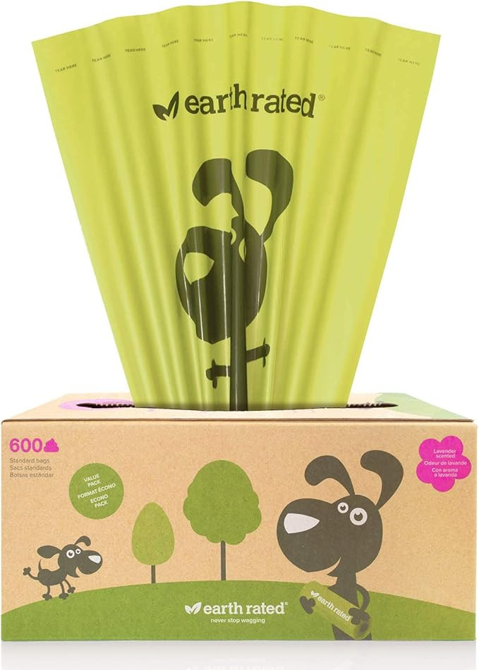 Earth Rated Dog Poop Bags, Thick Grab and Go Bulk Single Roll, Ideal for Backyard Pickups, Lavend... | Amazon (US)