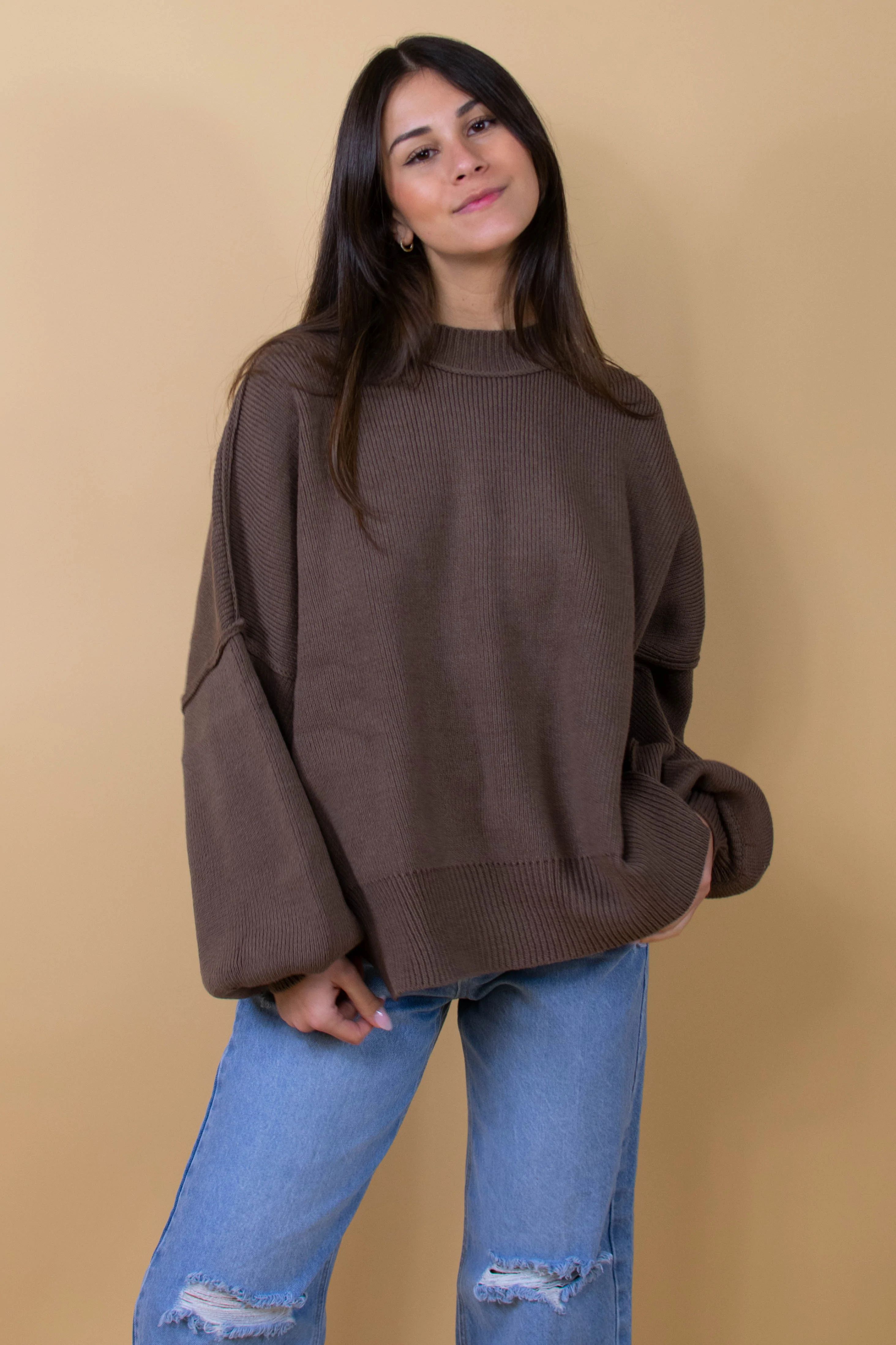 Martha Sweater in Brown | Grey Bandit