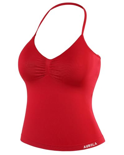 AUROLA Influence Longline Strappy Workout Halter Tops for Women,Removable Cups Padded Bras Impact... | Amazon (US)