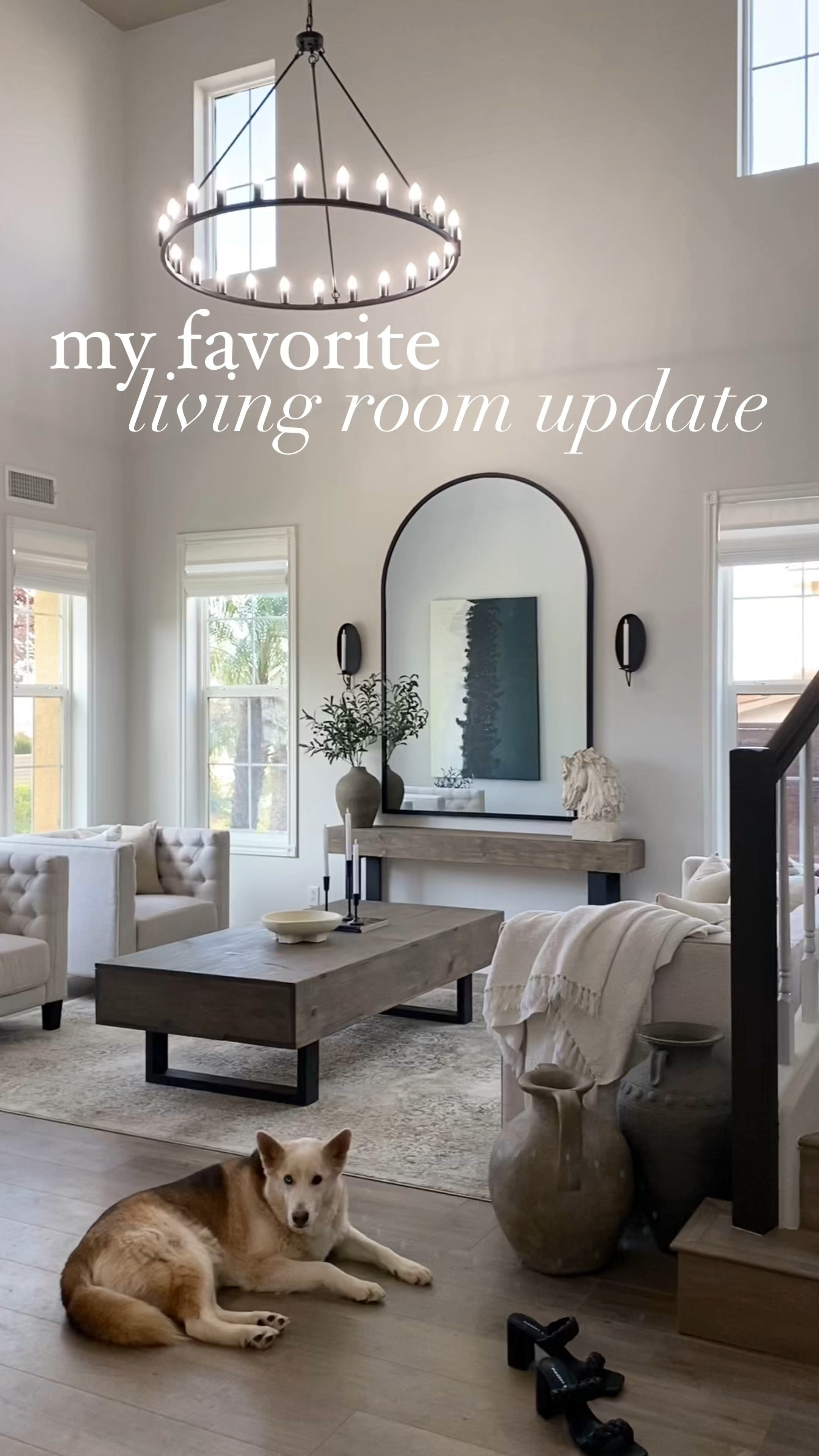 My favorite living room update is this gorgeous giant 48” wagon wheel chandelier! It is on an amazing sale now for Memorial Day!

Black chandelier. Large chandelier. Memorial Day sales. Home decor sale.

#overstock #chandelier

#LTKsalealert #LTKhome #LTKFind