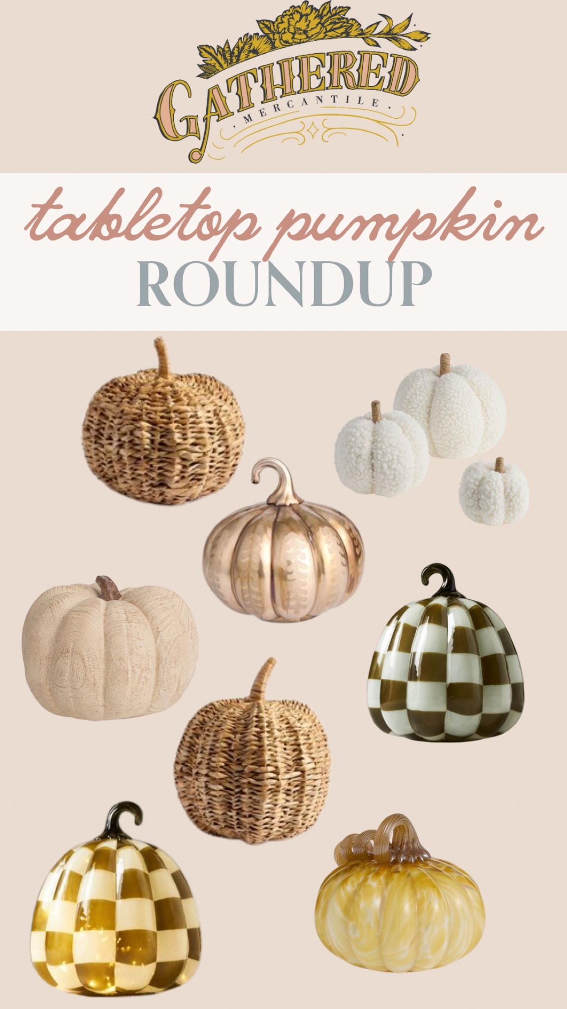 Tabletop Pumpkin Roundup 

#LTKHome #LTKHalloween #LTKFallSale