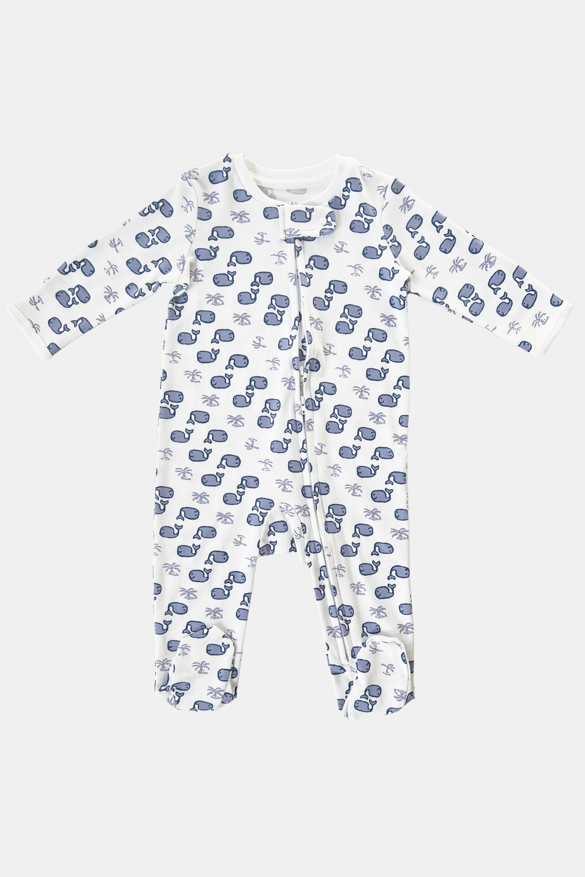 Infant Moby Zipper Footie | Roller Rabbit | Roller Rabbit