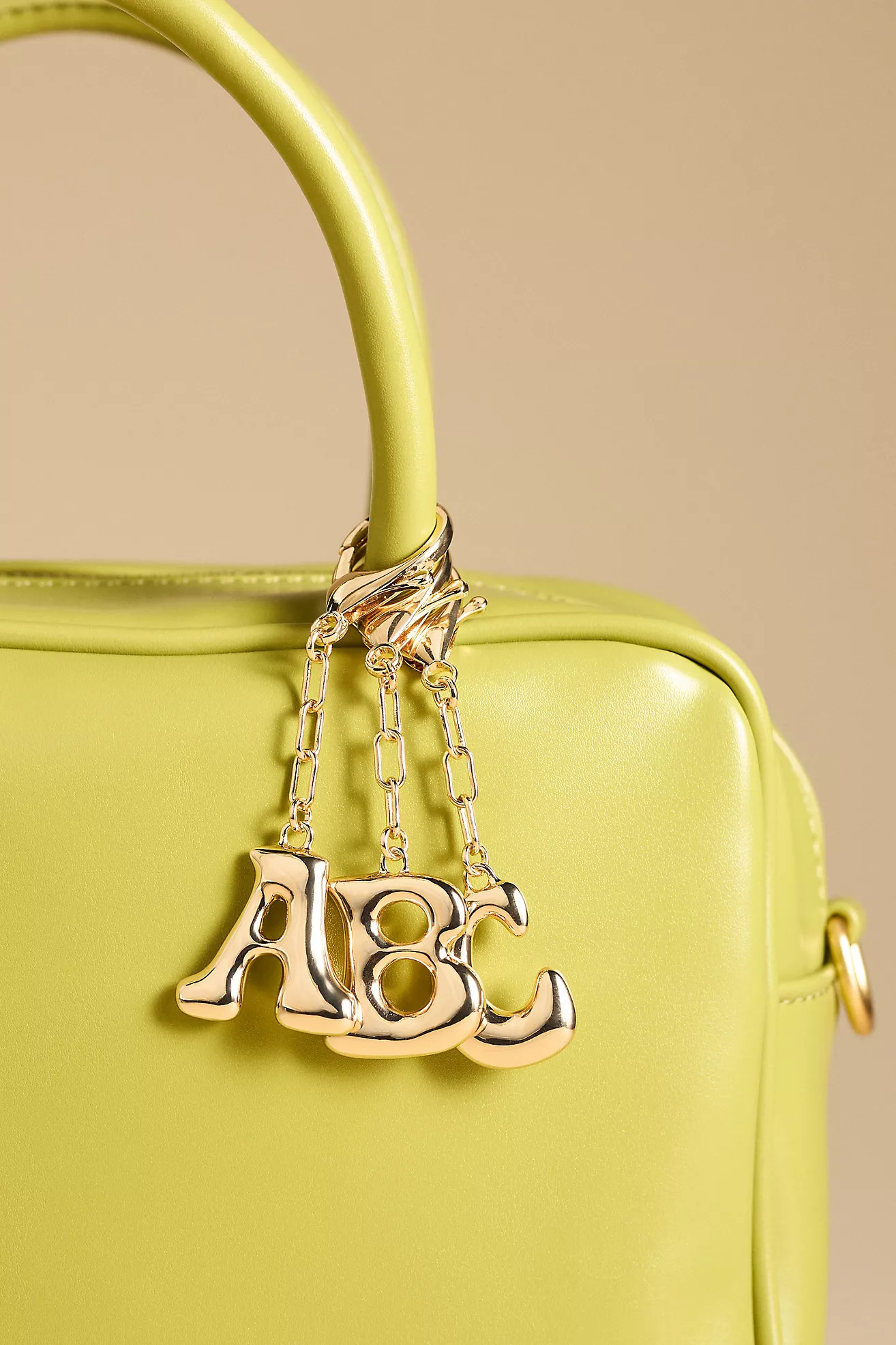 Bubble Letter Monogram Bag Charm | Anthropologie (US)