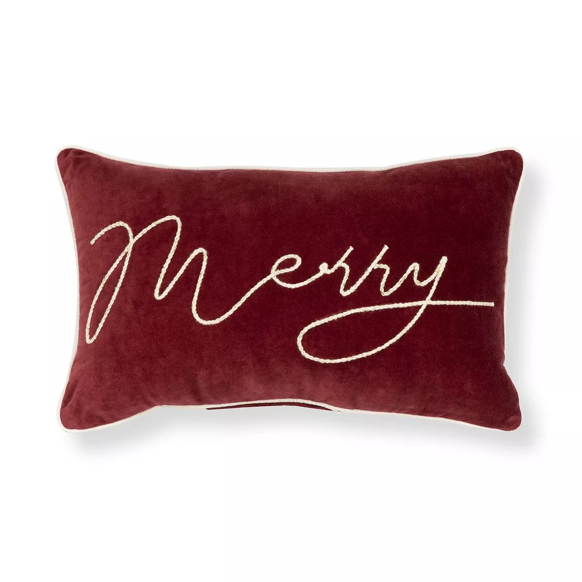 Sonoma Goods For Life® Red "Merry" Throw Pillow | Kohl's