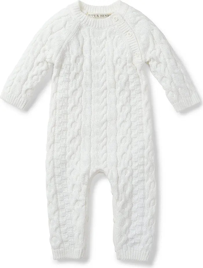 Baby Cable Knit Sweater Romper, Infant | Nordstrom