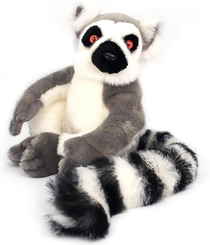 Ringo The Ring-Tailed Lemur - 21 Inch (Including Tail Measurement) Madagascar Lemur Stuffed Anima... | Amazon (US)