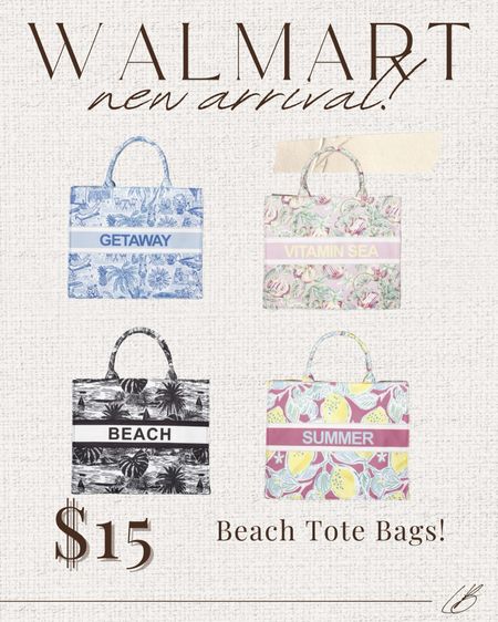 Luxury look alike tote bags from Walmart! Comes in a few pretty colors for under $15! 

#LTKswim #LTKstyletip #LTKSeasonal