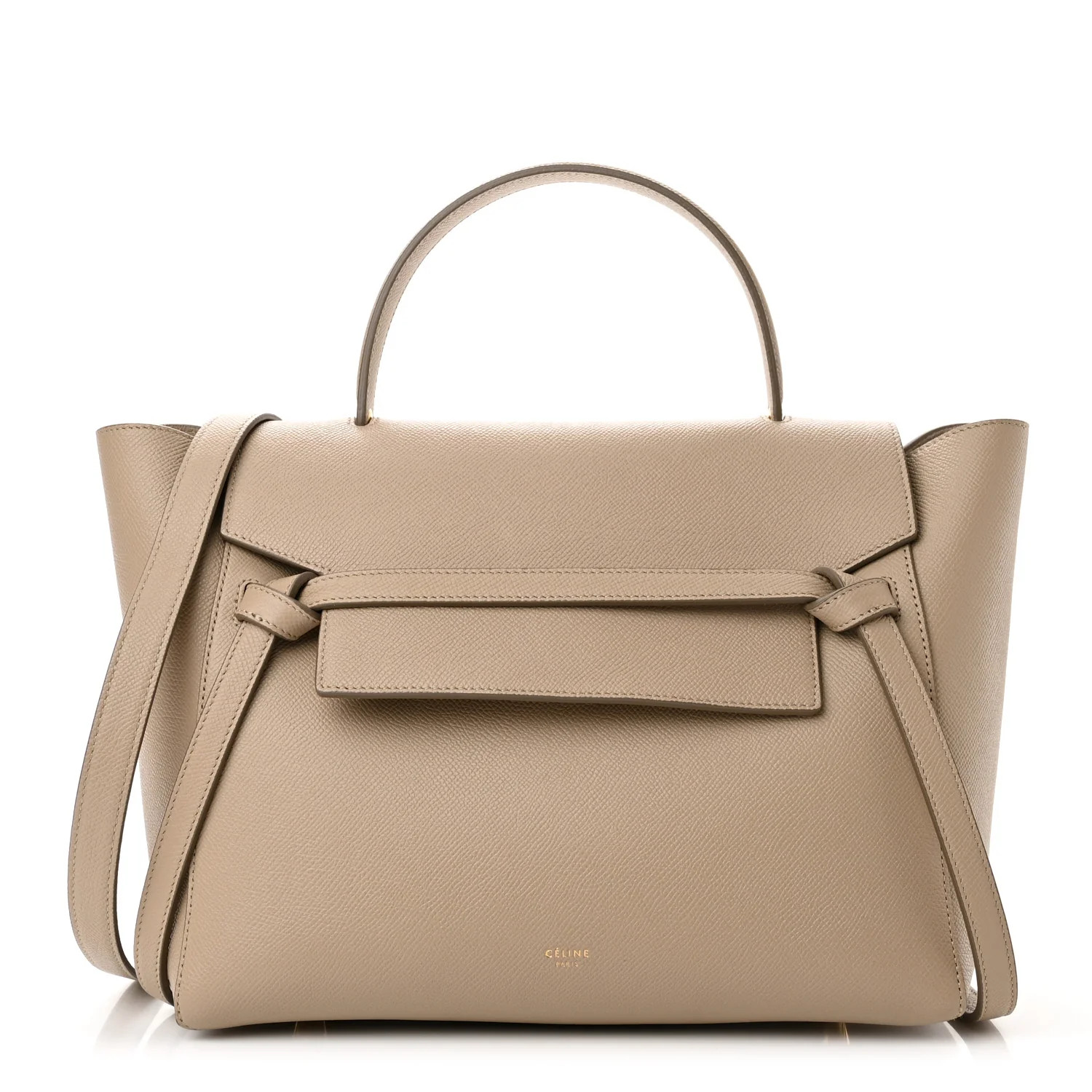 Grained Calfskin Mini Belt Bag Light Taupe | FASHIONPHILE (US)