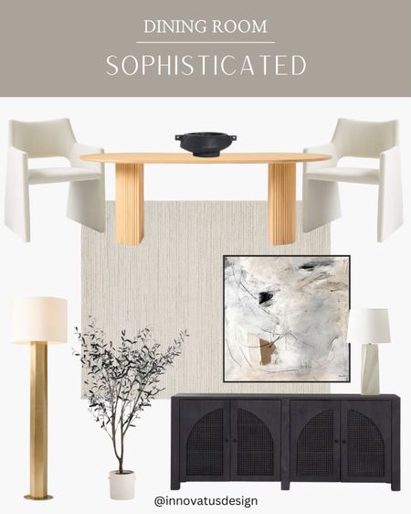 Create a sophisticated dining room with this collection of beautiful furniture! Add extra color through artwork or the rug!

#LTKhome #LTKfamily #LTKSeasonal