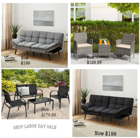 Labor Day sale deals for furniture and home redecoration projects! #futon #pariofurniture #blackfuton #greyfuton #blackpatiofurniture

#LTKSale #LTKsalealert #LTKhome