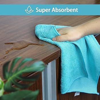 HOMEXCEL Microfiber Cleaning Cloth,12 Pack Cleaning Rags, Cleaning Towels with 4 Color Assorted, ... | Amazon (US)