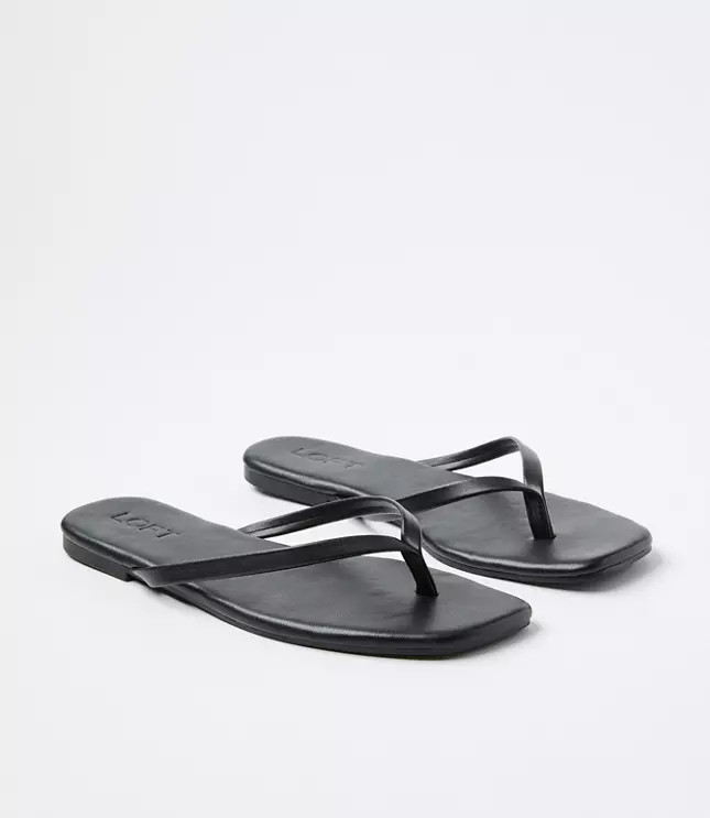 Square Toe Flip Flops | LOFT