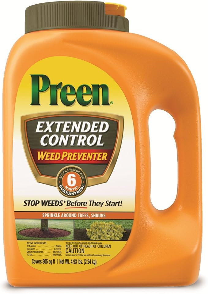 Preen 2464161 Extended Control Weed Preventer - 4.93 lb. - Covers 805 sq. ft. | Amazon (US)