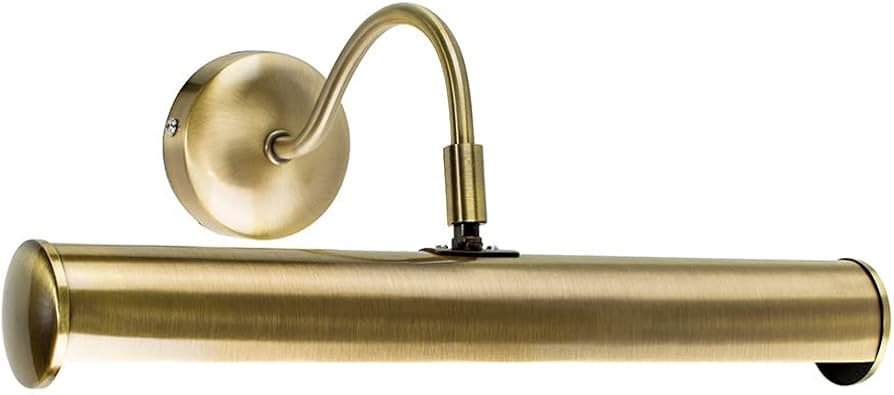 Modern Adjustable Twin Picture Wall Light in an Antique Brassed Effect Finish | Amazon (UK)