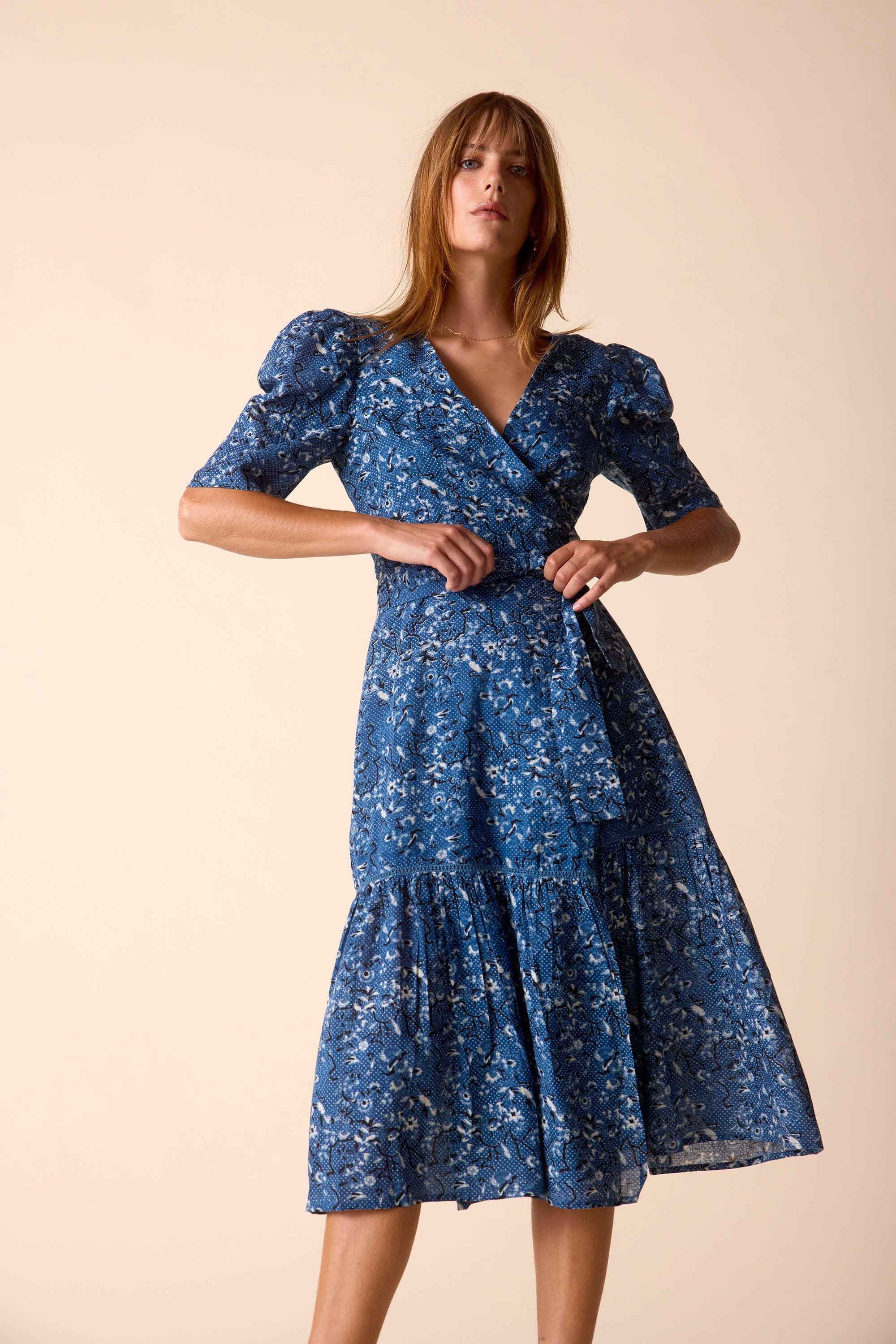 St Roche Pearl Dress - Bluebell | THE YES | THE YES