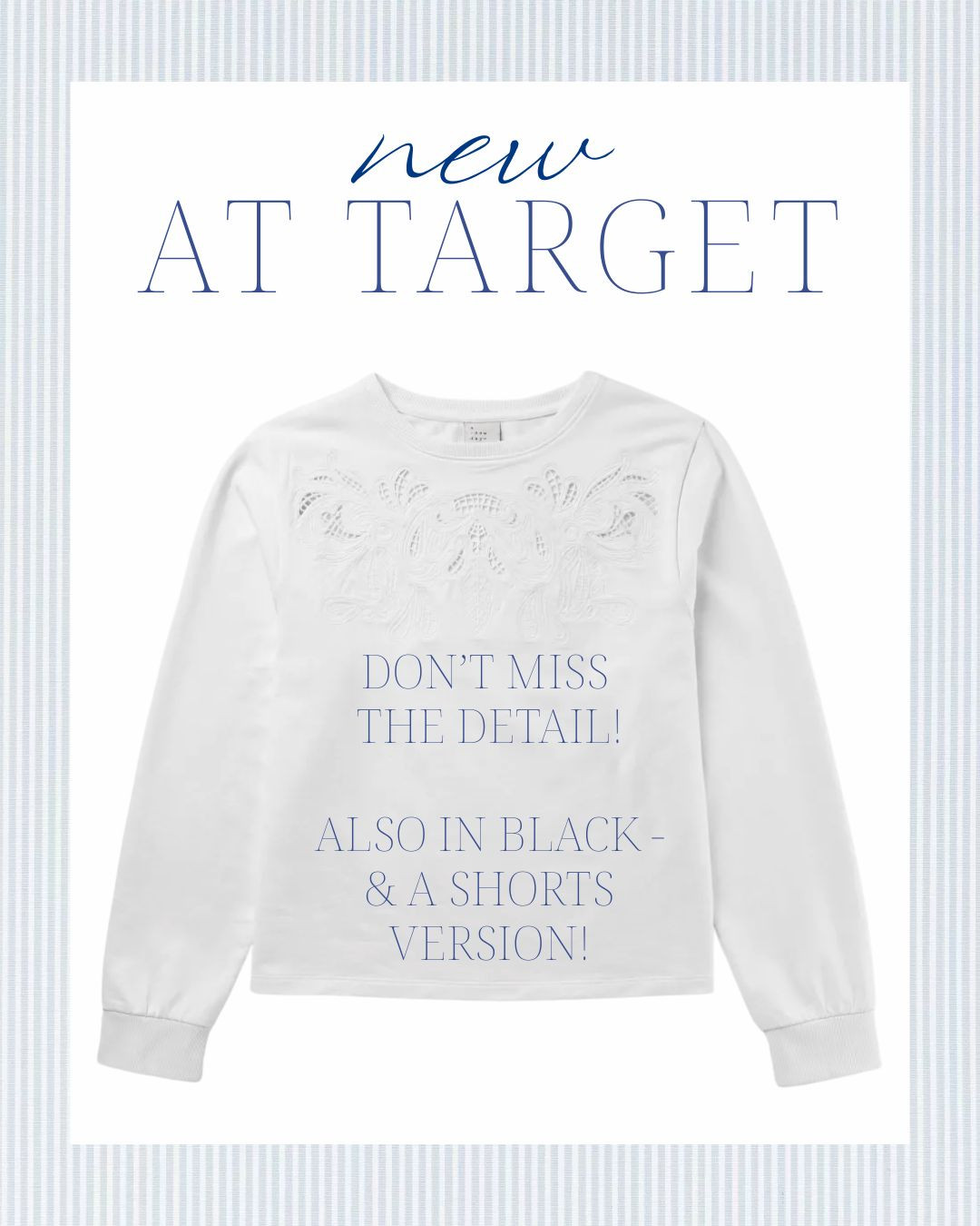 New at Target! Love the detail on this set! Also available in black!  

 #LTKootd #LTKBeauty