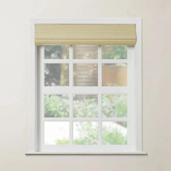 Motorized Window Woven Bamboo Shades | TWOPAGES