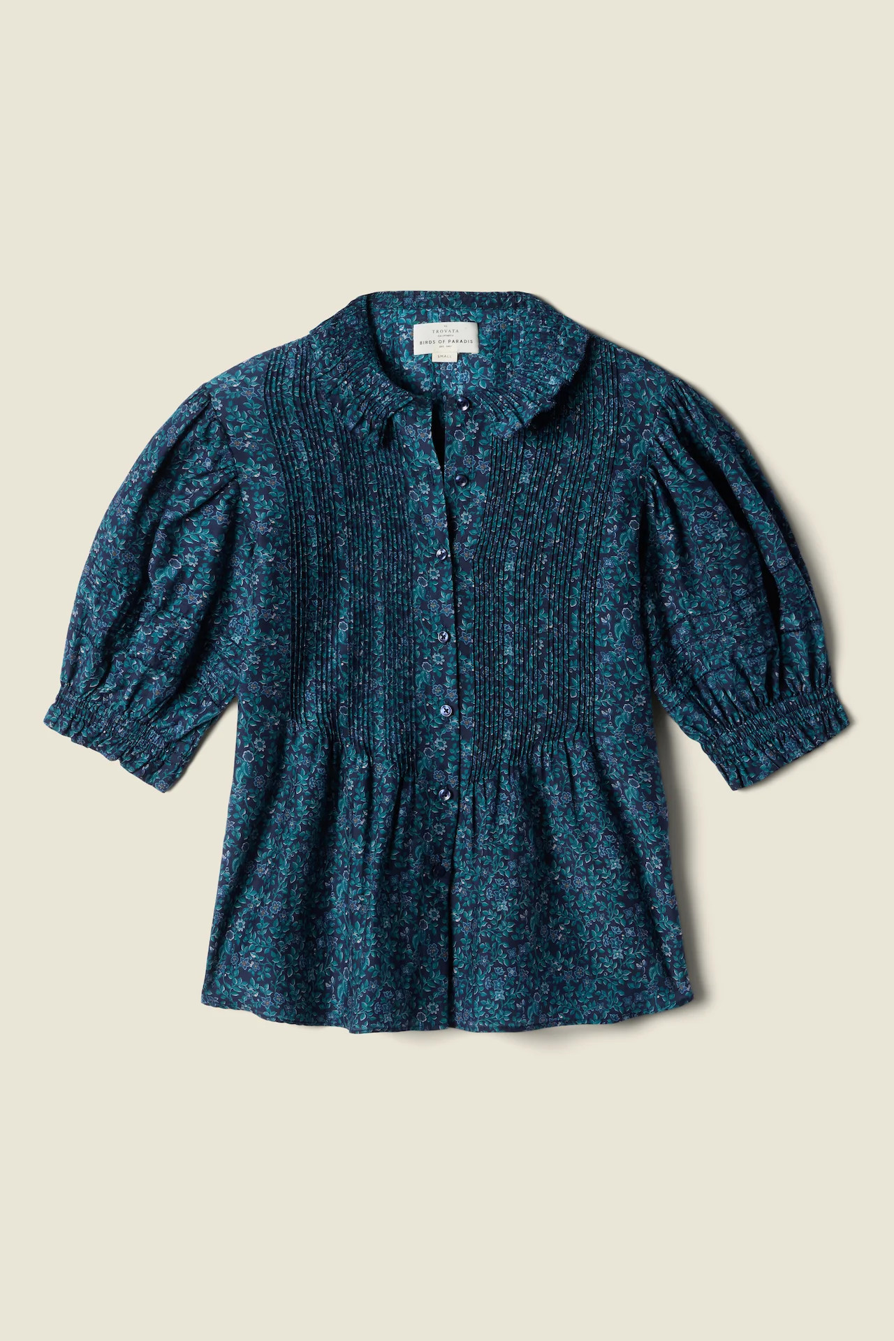 Jess Blouse Blue Ridge Ditsy | TROVATA