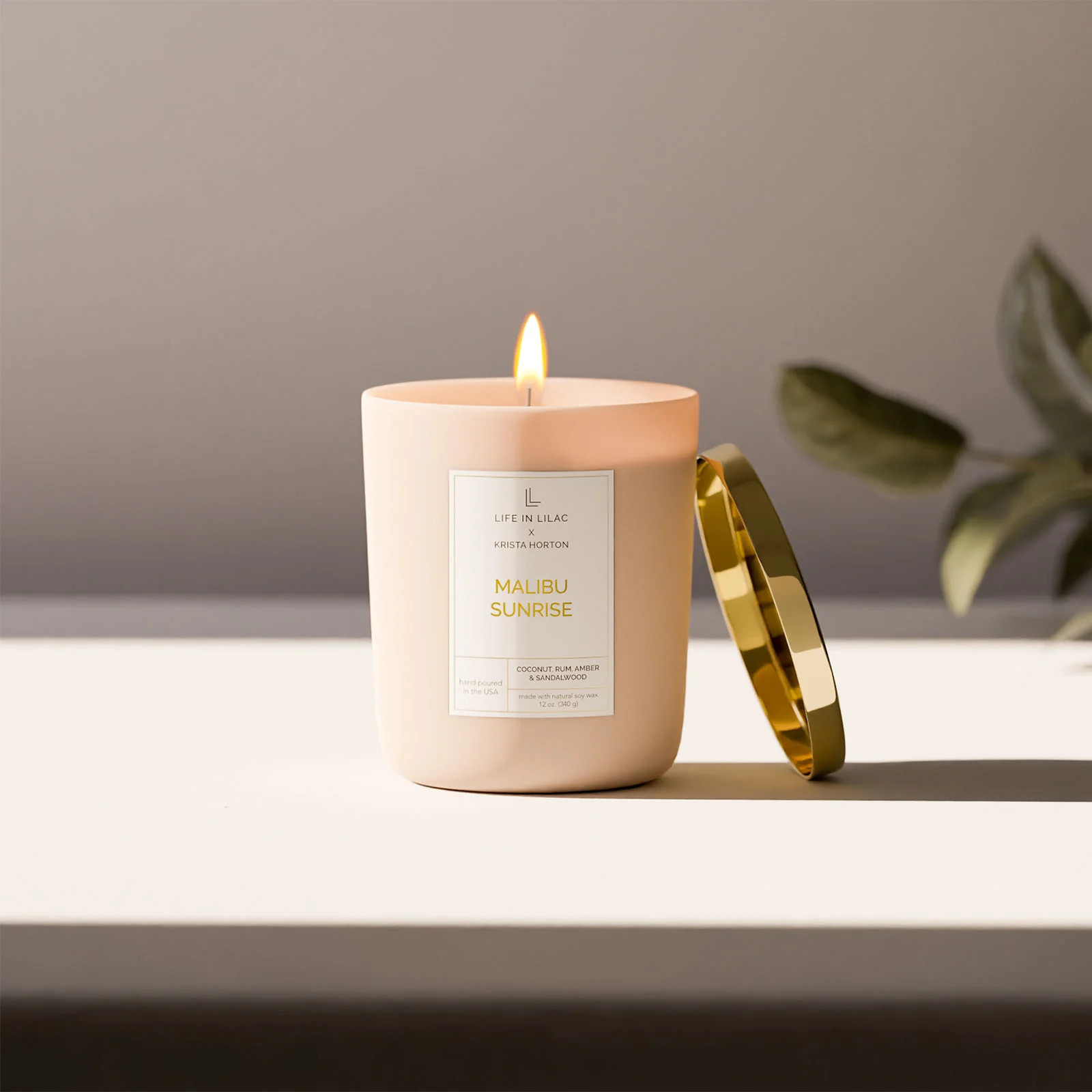 Krista Horton Malibu Sunrise Candle | Life In Lilac