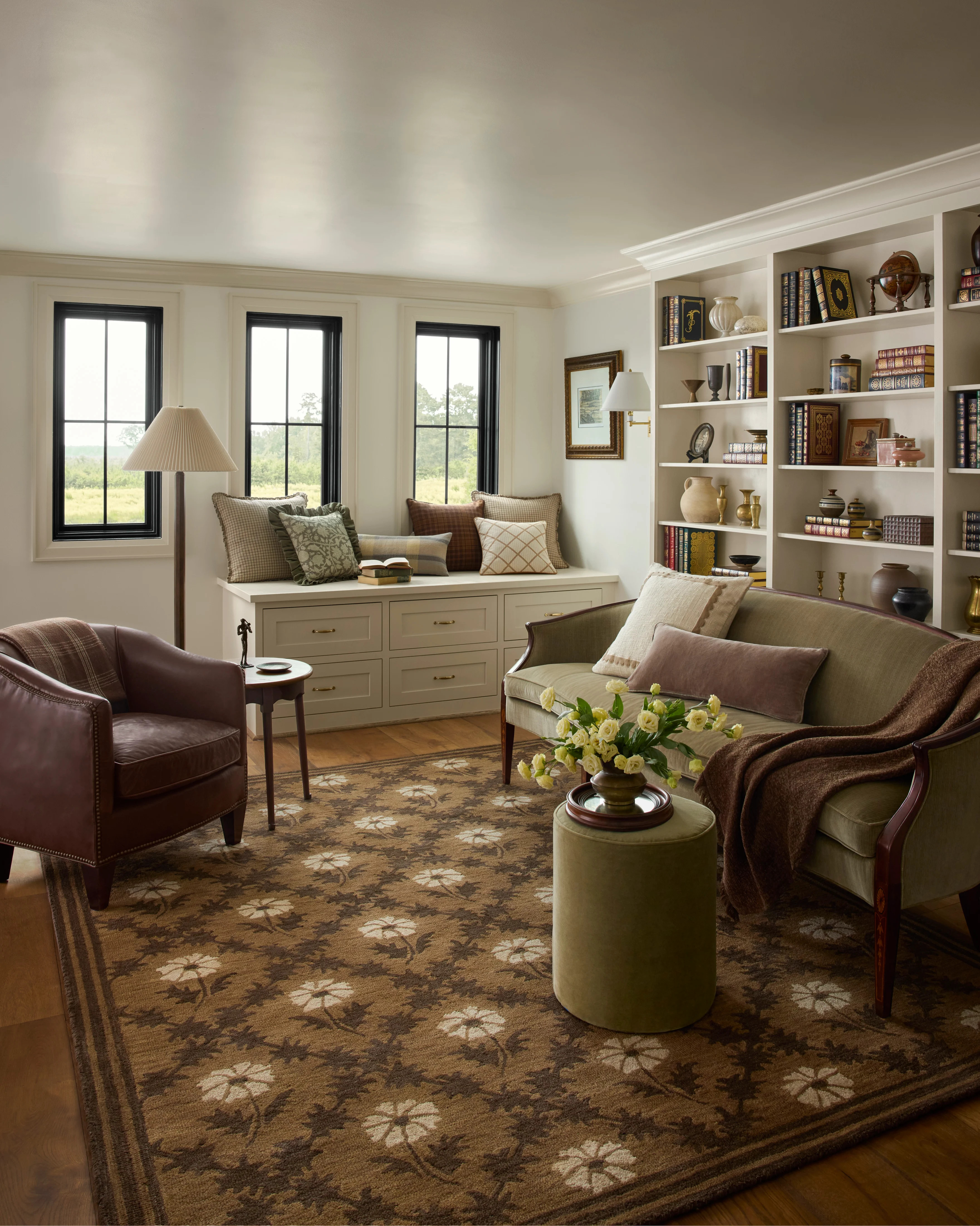 Chris Loves Julia x Loloi-Norah-NRH-02-Tan, Espresso | Rugs Direct