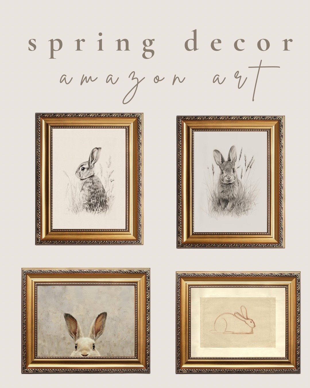 Adorable framed bunny art- so affordable and perfect for spring styling! 

Framed art, Amazon art, affordable spring decor, Amazon home decor 

#LTKHome #LTKSeasonal