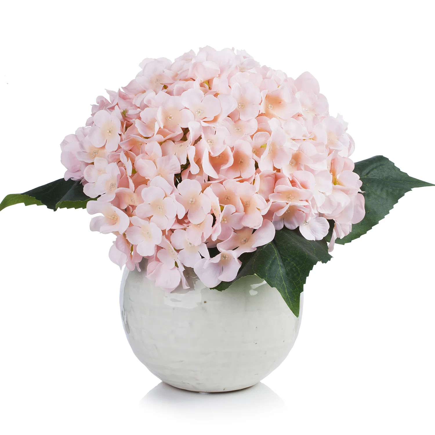 Primrue Hydrangea Floral Arrangement in Pot | Wayfair | Wayfair North America