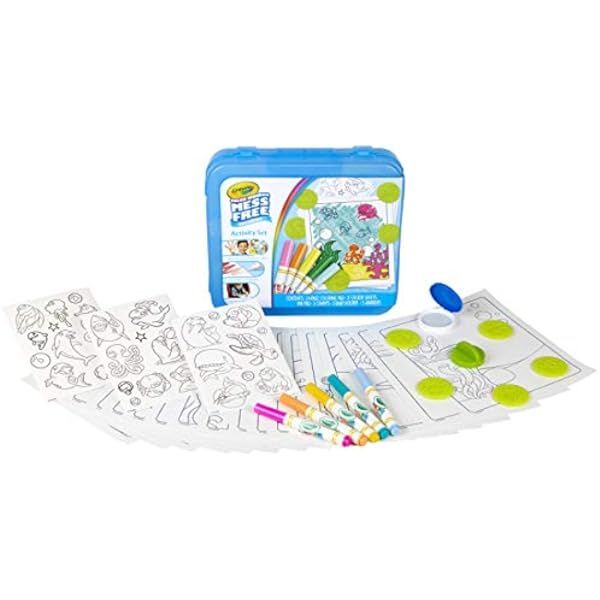 Crayola Color Wonder Mess Free Art Desk with Stamps, 20+ Pieces, Kids Toys | Amazon (US)