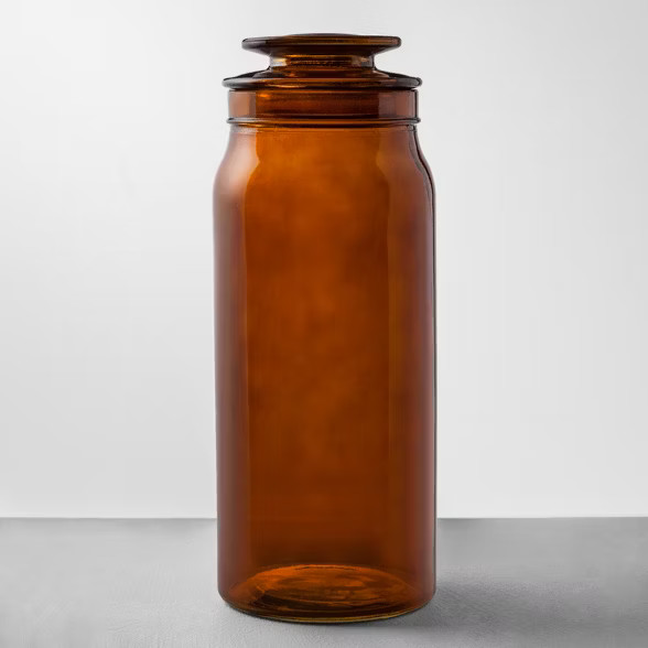 Amber Glass Bath Canister - Hearth & Hand™ with Magnolia | Target