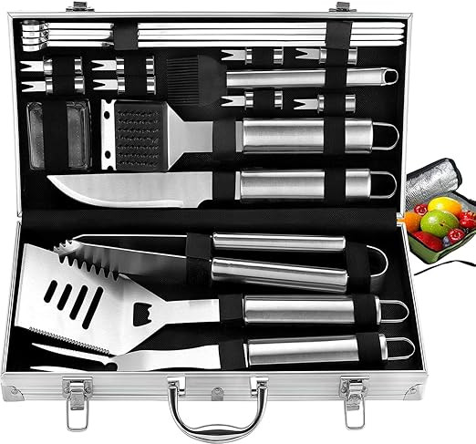 ROMANTICIST 20pc Complete Grill Accessories Kit with Cooler Bag - The Very Best Grill Gift on Bir... | Amazon (US)